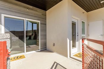 Large glass sliding door